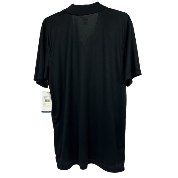 Reebok Playdry Men’s Polo Shirt Sz Large Black/Gray Short Sleeve 3 Button Front - Picture 3 of 11